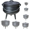 Manufacturer supply HIgh quality three legs cast iron potjie pot for North Africa